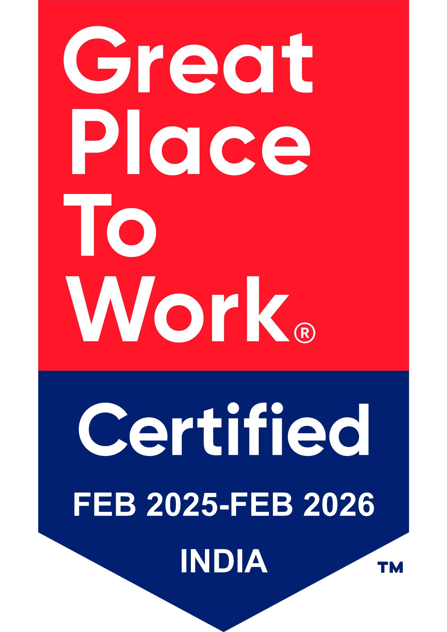 Great Place To Work Certification 2025-2026